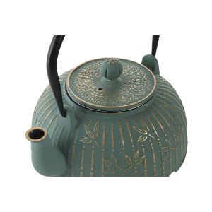 Teapot Home ESPRIT Green Bamboo Stainless steel Iron 1 L |  Glasses...