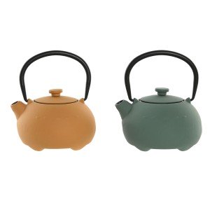Teapot Home ESPRIT Yellow Green Stainless steel Iron 350 ml (2 Unit...