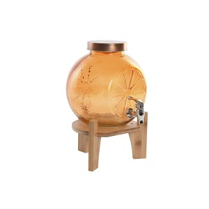 Wasserspender Home ESPRIT Orange Bambus Kristall 5 L 24 x 17,5 x 24...