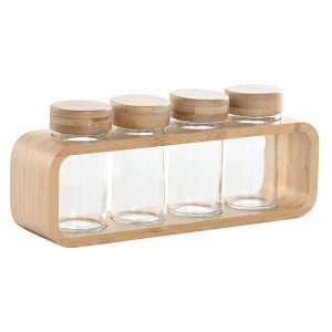 Spice Rack Home ESPRIT 90 ml 25 x 6,4 x 10,6 cm |  Spice and sauce ...