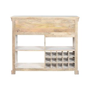 Flaschenregal Home ESPRIT Weiß 120 x 40 x 98 cm |  Flaschenhalter  ...