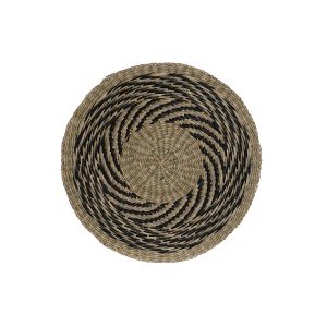Dessous de plat DKD Home Decor Noir Naturel 38 x 38 x 1 cm |  Sous-...