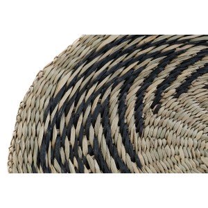 Table Mat DKD Home Decor Black Natural 38 x 38 x 1 cm |  Coasters, ...