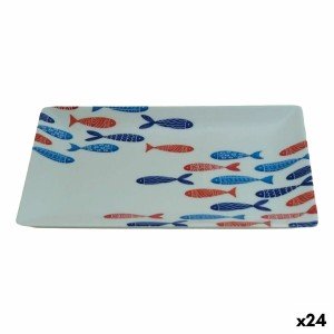 Tray La Mediterránea 20 x 13 x 2 cm (24 Units) |  Plates, platters ...