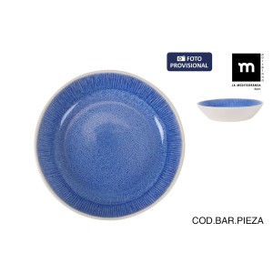 Suppenteller La Mediterránea Calobra Blau (18 Stück) |  Geschirr, T...