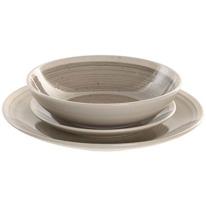 Geschirr Home ESPRIT Beige Grau Steingut 18 Stücke |  Geschirr, Tab...