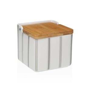 Salière avec couvercle Versa G-LINES Céramique 12,2 x 11,5 x 12,2 c...