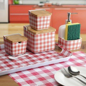 Salzstreuer mit Deckel Versa VICHY aus Keramik 8,8 x 8,5 x 8,8 cm |...