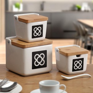 Zuckerdose Versa aus Keramik 8,8 x 8,5 x 8,8 cm |  Weiteres Zubehör...