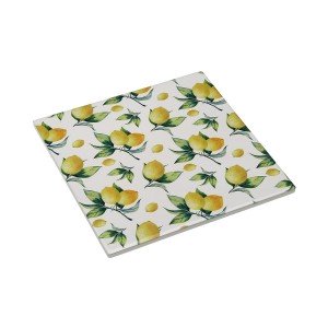 Table Mat Versa Cork Ceramic Lemon 20 X 0,6 X 20 CM |  Coasters, pl...