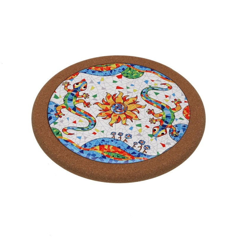 Table Mat Versa Cork Ceramic Salamander 20 X 0,6 X 20 CM | Coaster... Table Mat Versa Cork Ceramic Salamander 20 X 0,6 X 20 CM | Coaster...