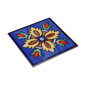 Untersetzer Versa Blau Kork aus Keramik Kachel 20 X 0,6 X 20 CM |  ...