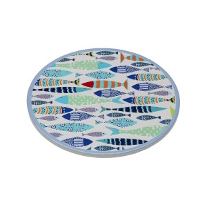 Untersetzer Versa Kork aus Keramik Fische 20 X 0,6 X 20 CM |  Unter...