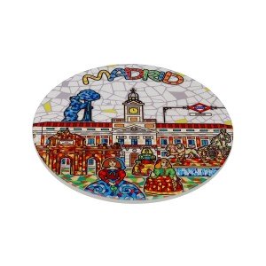 Table Mat Versa Madrid Cork Ceramic 20 X 0,6 X 20 CM |  Coasters, p...