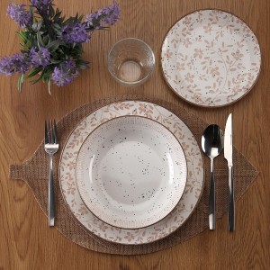 Assiettes Versa Beige Porcelaine 18 Pièces |  Assiettes, plats et p...