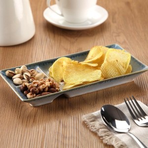 Tablett für Snacks Versa Blau 11,5 x 2,7 x 25 cm Sushi |  Geschirr,...
