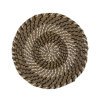 Untersetzer Versa Weiß Schwarz Textil Wasserhyazinthe 38 cm |  Unte...