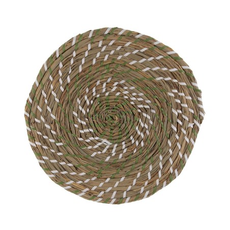 Untersetzer Versa Weiß grün Textil Wasserhyazinthe 38 cm |  Unterse...
