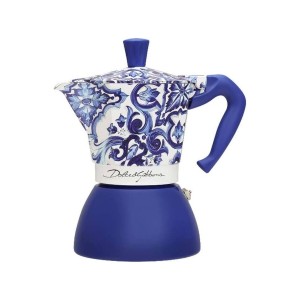 Italian Coffee Pot Bialetti D&G BLU MEDI 6T Blue Aluminium 6 Cups |...