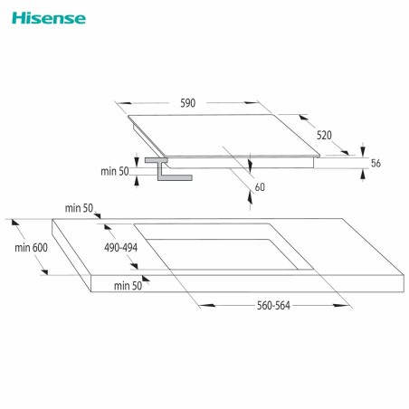 Induktionskochfeld Hisense |  Kochplatten   | Chef Up