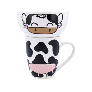 Lot de tasses Quid Zoo Multicouleur Céramique Vache |  Tasses et th...