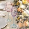 Coupe de champagne Cristal d’Arques Paris Swirly Spring Rose verre ...