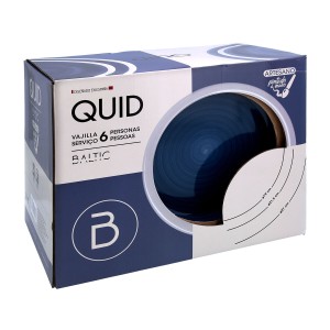 Geschirr Quid Baltic Blau aus Keramik 18 Stücke |  Geschirr, Tablet...