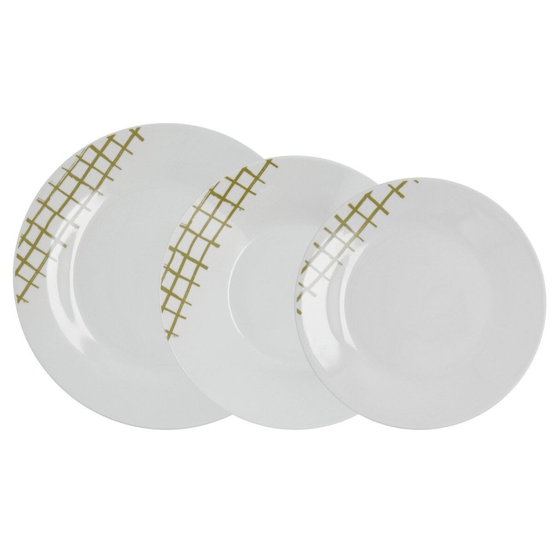 Tableware Quid Kansas Green Ceramic 18 Pieces |  Plates, platters a...