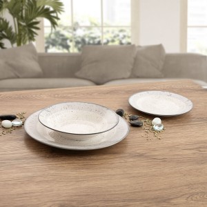 Tableware Quid Faro White Ceramic 18 Pieces |  Plates, platters and...