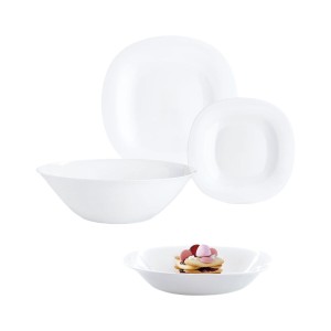 Assiettes Luminarc Carine Blanco Blanc verre 19 Pièces |  Assiettes...