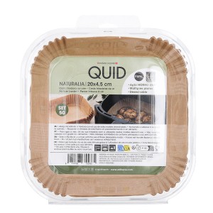 Fritteuse Korb Quid Naturalia Papier 20 x 4,5 cm 50 Stück |  Fritte...