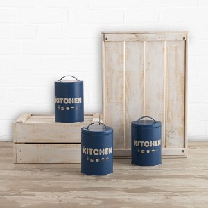 Set mit Kanistern Quid Baltic Blau 3 Stücke |  Brotdosen, Lebensmit...