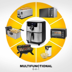 Friteuse à Air Princess 01.182033.01.001 1500 W Noir Argenté 4,5 L