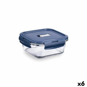 Hermetic Lunch Box Luminarc Baltic Blue Glass 760 ml (6 Units) |  L...