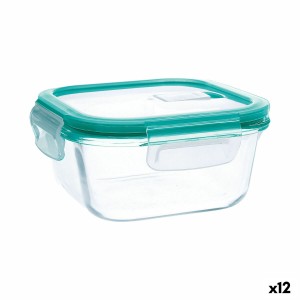 Lunchbox hermetisch Quid Ciclon türkis Glas 530 ml (12 Stück) |  Br...