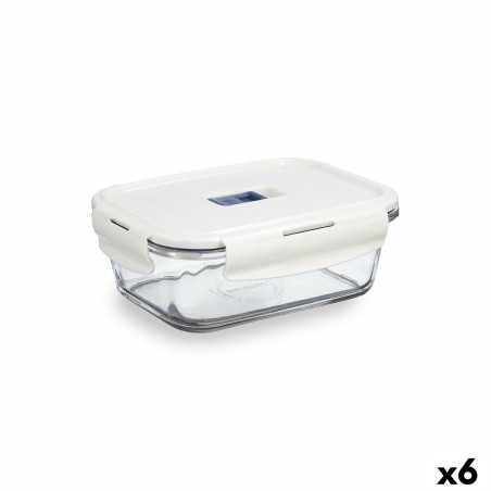 Hermetic Lunch Box Luminarc Baltic Cream Glass 820 ml (6 Units) |  ...