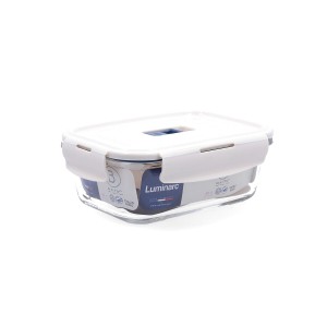 Hermetic Lunch Box Luminarc Baltic Cream Glass 820 ml (6 Units) |  ...