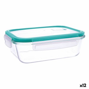 Lunchbox hermetisch Quid Ciclon türkis Glas 640 ml (12 Stück) |  Br...