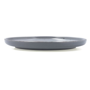 Flat Plate Quid Duna Grey Ceramic 26,5 x 2,8 cm (12 Units) |  Plate...