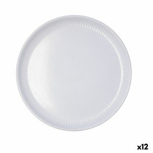 Flacher Teller Bidasoa Moana Grau aus Keramik Ø 26 cm (12 Stück) | ...