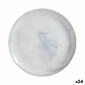 Flat Plate Luminarc Diwali Granit Marb Bicoloured Glass Ø 25 cm (24...
