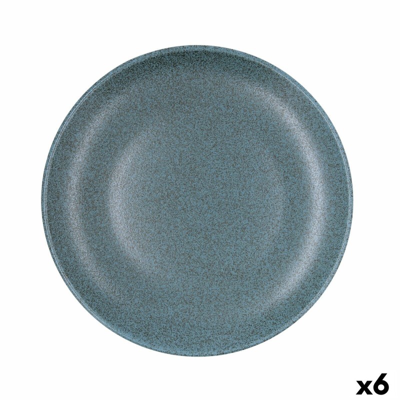 Flacher Teller Bidasoa Element Hydrozero Blau aus Keramik Ø 27 cm (...