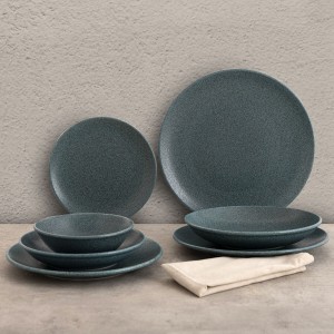 Assiette plate Bidasoa Element Hydrozero Bleu Céramique Ø 27 cm (6 ...