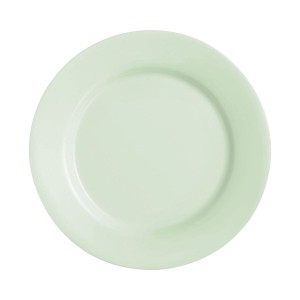 Flat Plate Luminarc Plumi Paradise Ver Green Glass Ø 2,24 cm (24 Un...