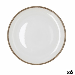 Assiette plate Bidasoa Orion Hydrozero Blanc Céramique Ø 27 cm (6 U...