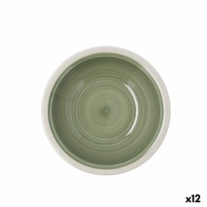 Deep Plate Quid Calypso Green Ceramic Ø 21,5 cm (12 Units) |  Plate...