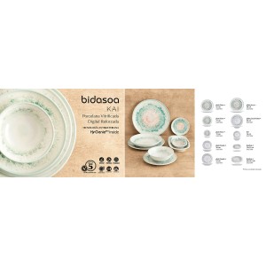 Suppenteller Bidasoa Kai Hydrozero Weiß aus Keramik Ø 20 cm (6 Stüc...