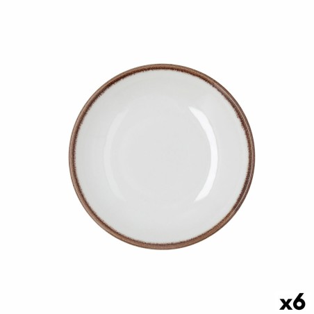 Deep Plate Bidasoa Orion Hydrozero White Ceramic Ø 20 cm (6 Units) ...