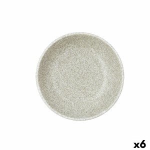 Deep Plate Bidasoa Element Hydrozero Beige Ceramic Ø 20 cm (6 Units...