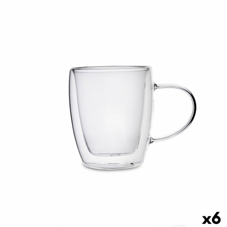 Tea and coffee cup Quid Serenia Transparent Glass 300 ml (6 Units) ...